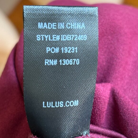 LULUS Aveline Off the Shoulder Maxi Dress in Burgundy SZ S - Picture 11 of 13